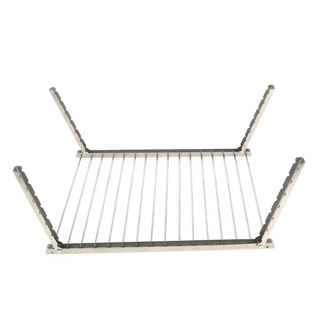 Portable Stainless Steel Grill for Campers, Backpacking, Survival Tube Storage