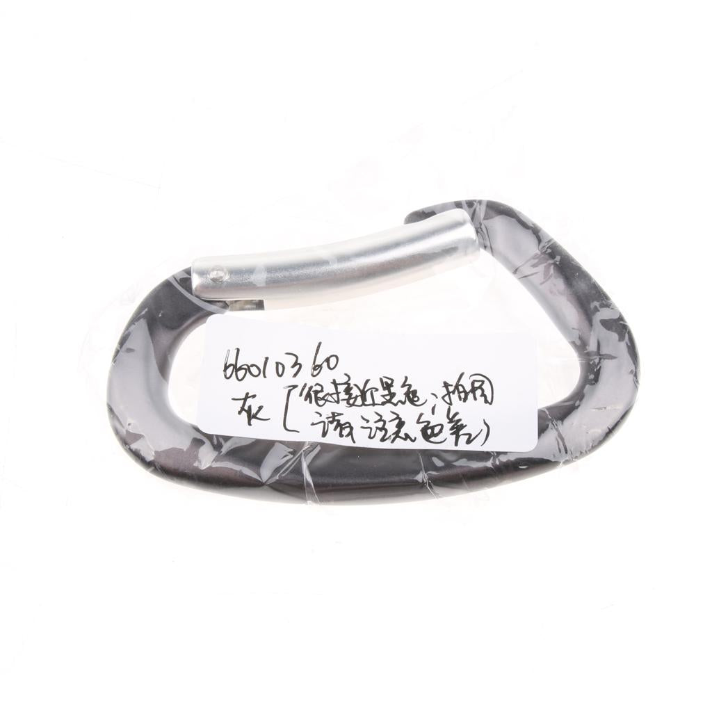 12KN Aluminium Spring Clip Carabiner Buckle For Climbing Backpack Key Hook Gray
