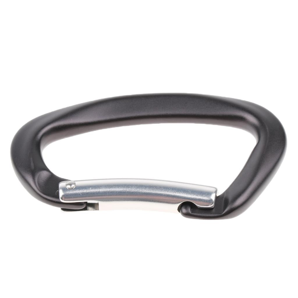 12KN Aluminium Spring Clip Carabiner Buckle For Climbing Backpack Key Hook Gray