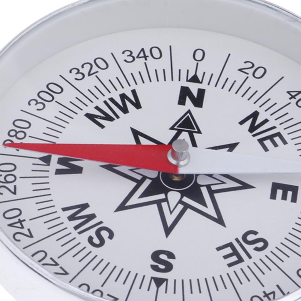 Aluminum Alloy Pocket Hiking Compass Ultralight Handy Hiking Emergency Tool