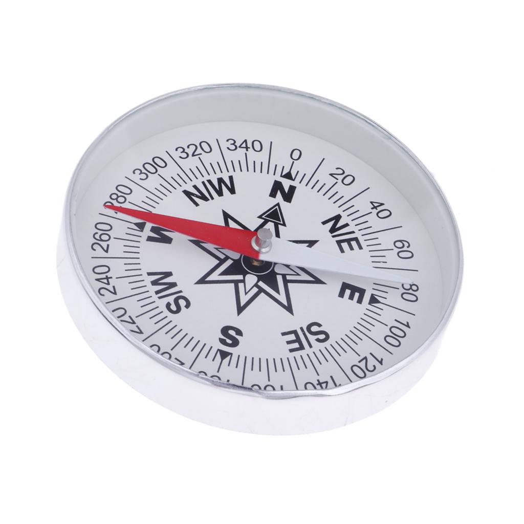 Aluminum Alloy Pocket Hiking Compass Ultralight Handy Hiking Emergency Tool