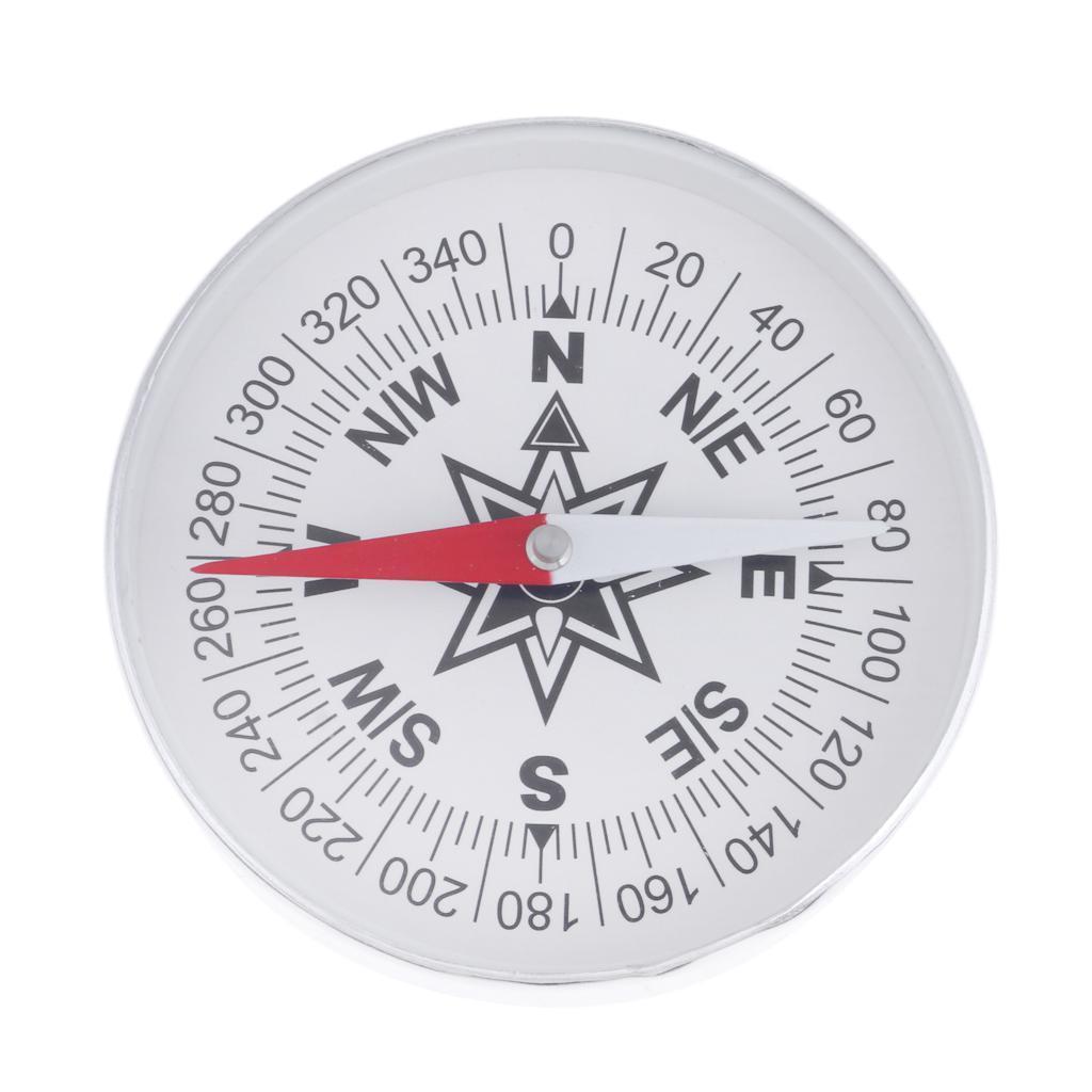 Aluminum Alloy Pocket Hiking Compass Ultralight Handy Hiking Emergency Tool