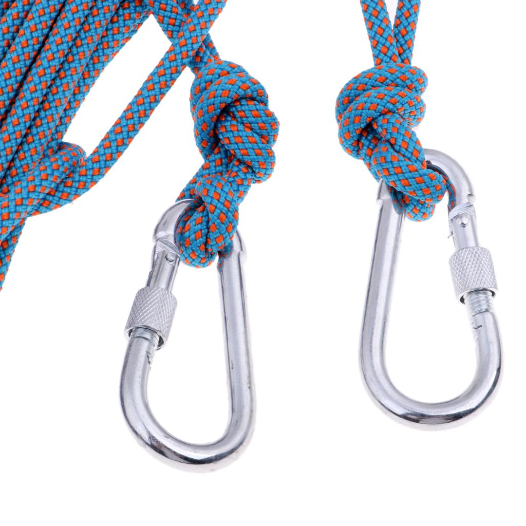 6mmx10m Climbing Auxiliary Rope Static Sling Fall Protection Safety Blue