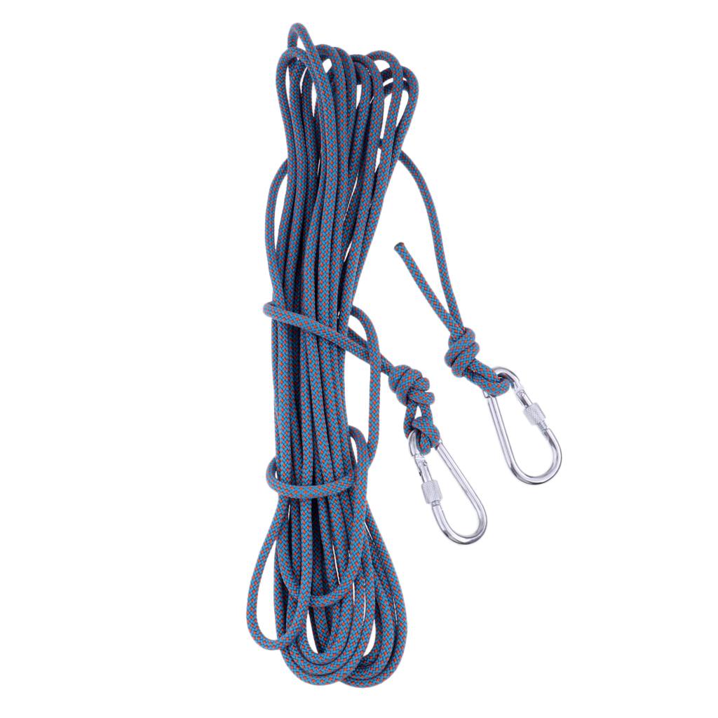 6mmx10m Climbing Auxiliary Rope Static Sling Fall Protection Safety Blue