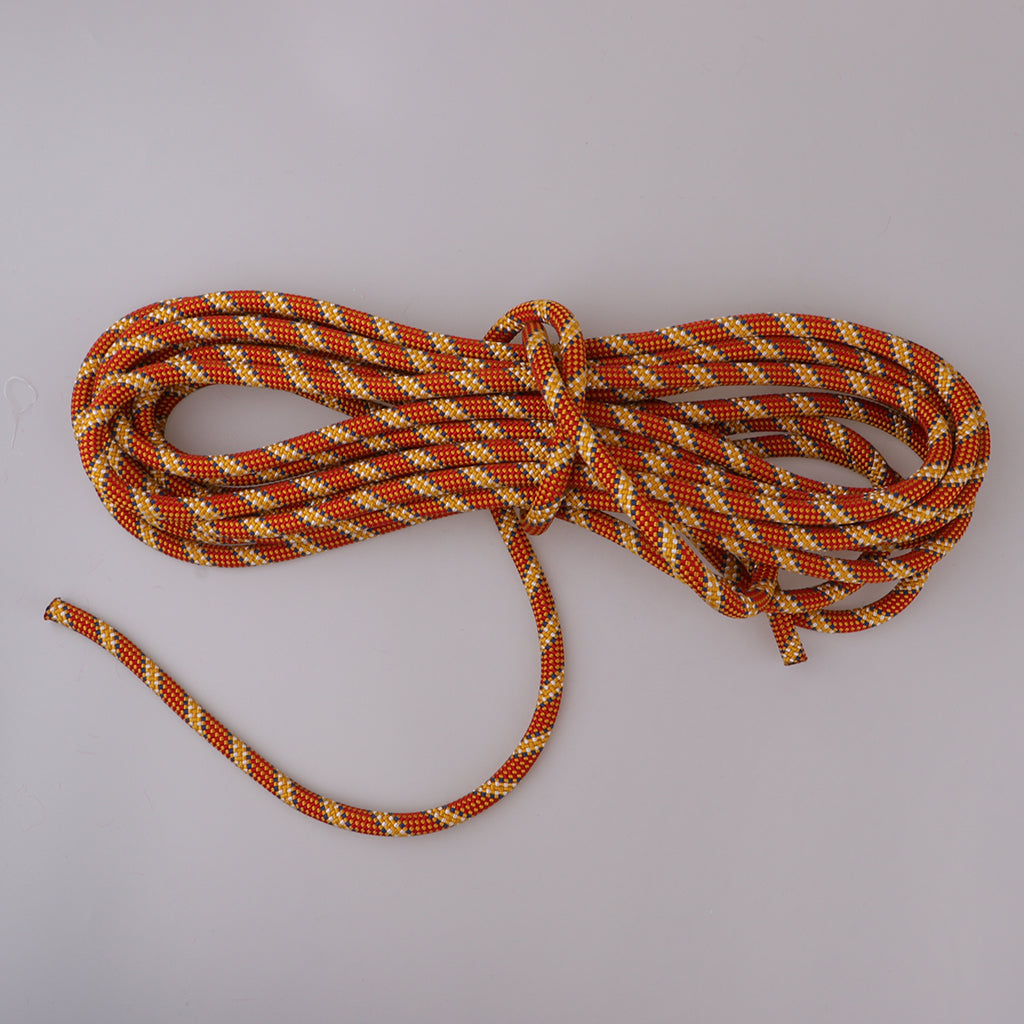 10m Outdoor Safety Rock Tree Climbing Rappelling Rescue Rope Auxiliary Cord