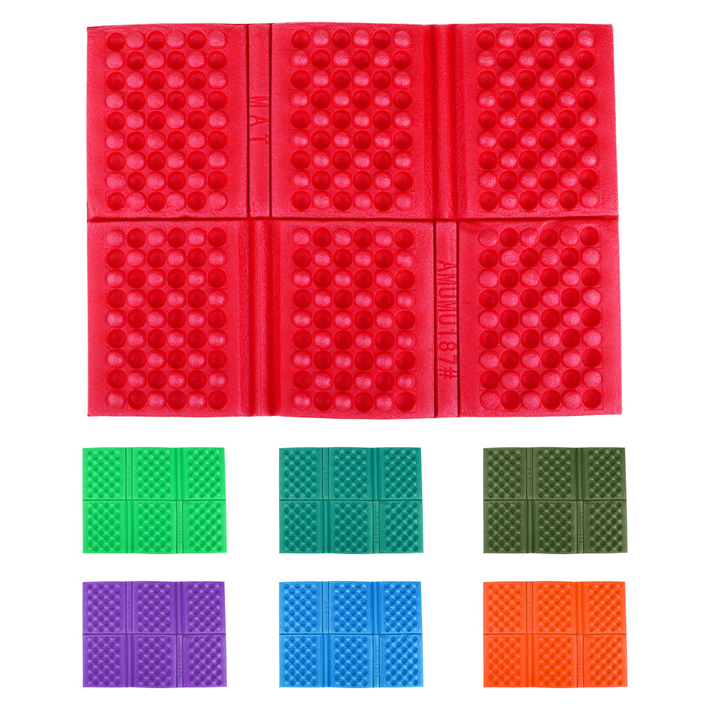 Collapsible Foldable Seat Cushion Foam Pad Mat Camping Waterproof Blue