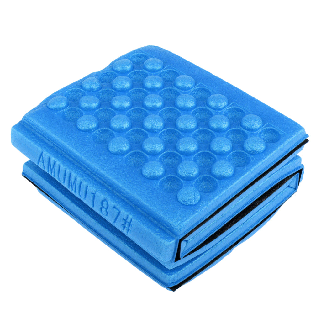 Collapsible Foldable Seat Cushion Foam Pad Mat Camping Waterproof Blue