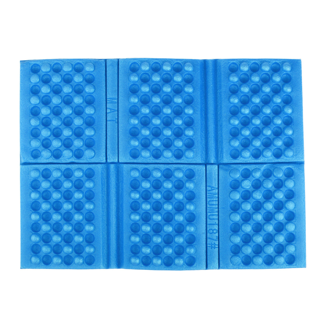 Collapsible Foldable Seat Cushion Foam Pad Mat Camping Waterproof Blue