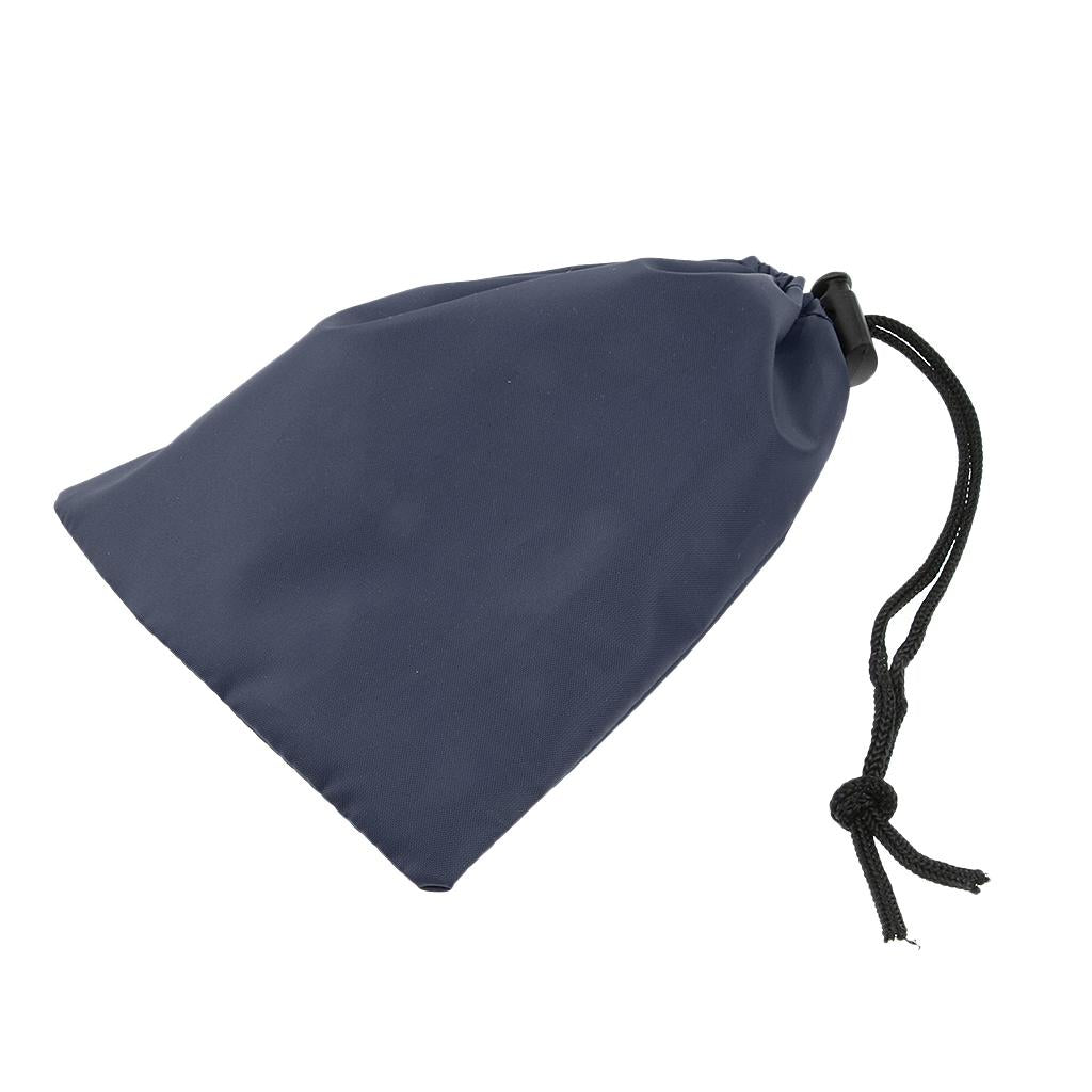2xWaterproof Camping Storage Bag Drawstring Sack Pouch Travel Organizer Navy