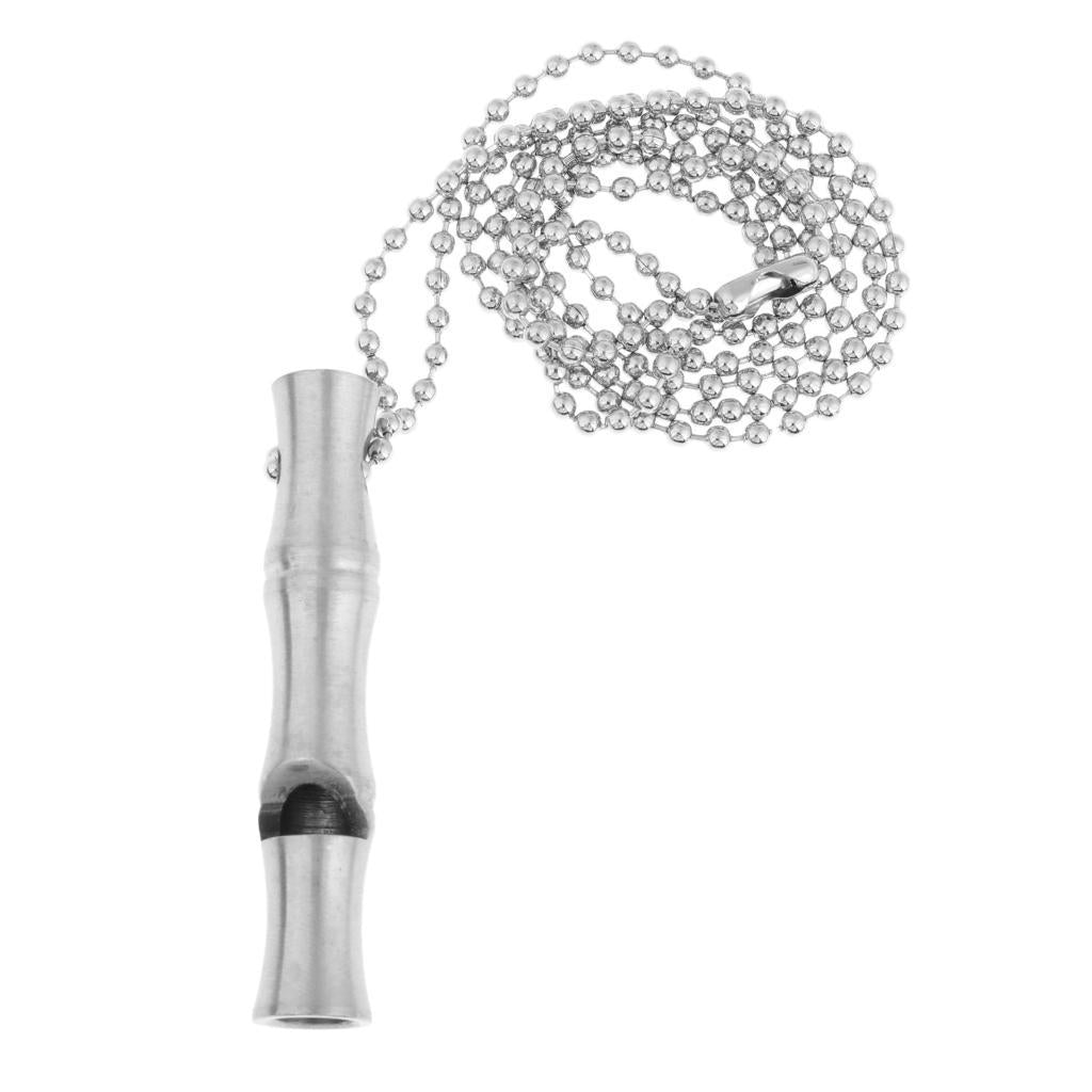 Emergency Safety Whistle Outdoor Survival Rust Proof Adventure High-decibel Silver