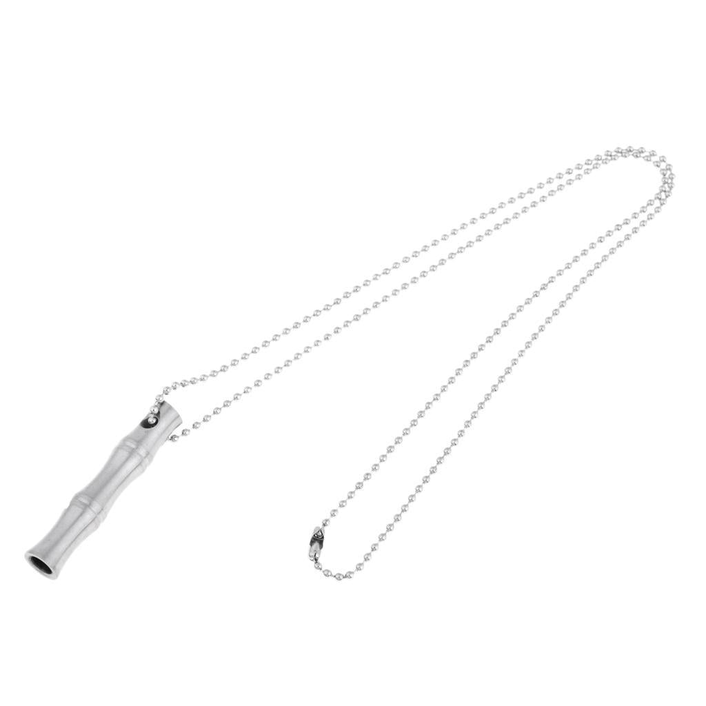 Emergency Safety Whistle Outdoor Survival Rust Proof Adventure High-decibel Silver