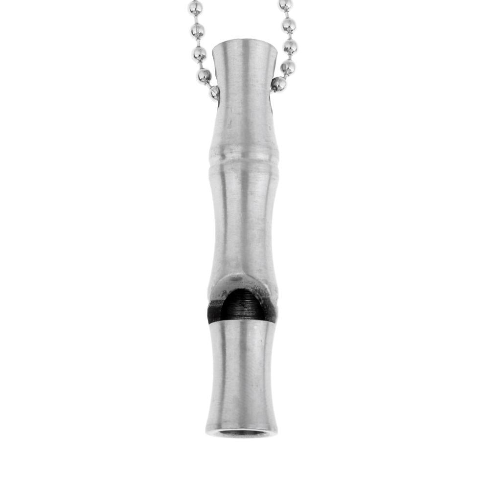 Emergency Safety Whistle Outdoor Survival Rust Proof Adventure High-decibel Silver