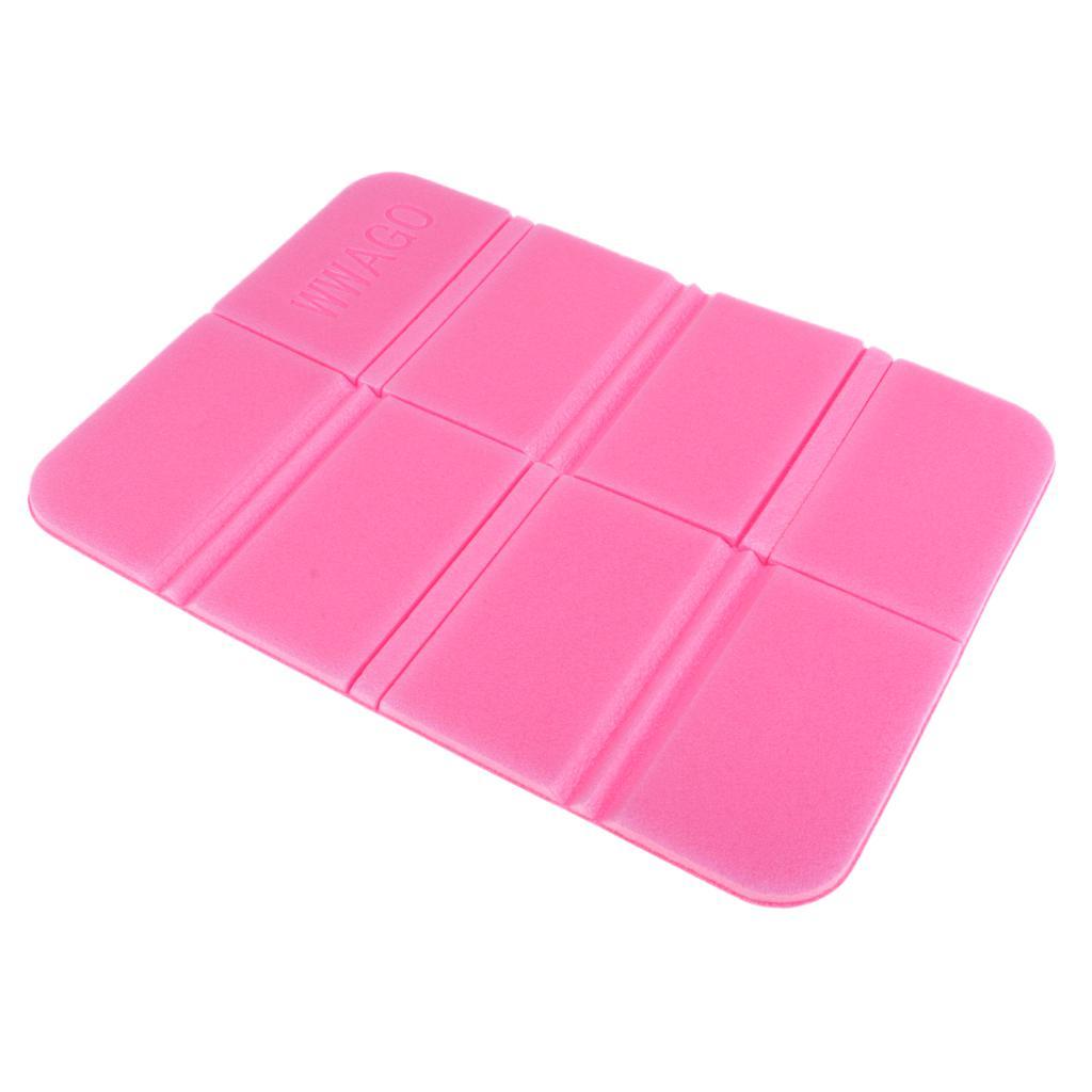 Portable Foldable Seat Cushion XPE Foam Mat Camping Moisture Proof Pad Pink
