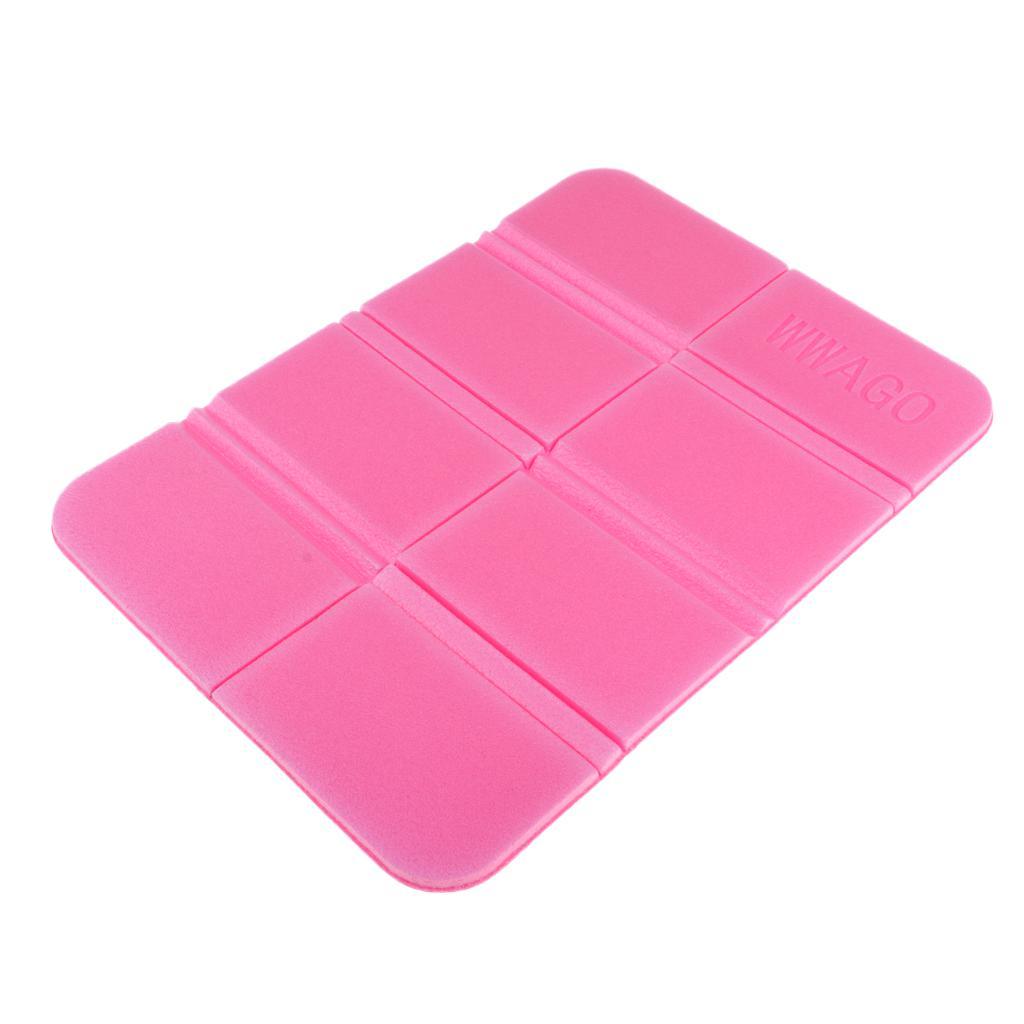 Portable Foldable Seat Cushion XPE Foam Mat Camping Moisture Proof Pad Pink
