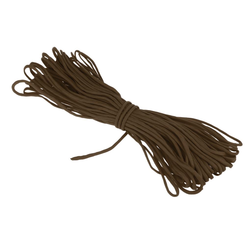 7 Strand Core Cord 300lb Paracord Parachute Rope Lanyard Coffee