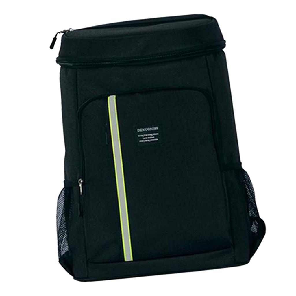 Hiking Backpack Cooler Bag - Insulated Large Camping Back Pack for Men Women Black