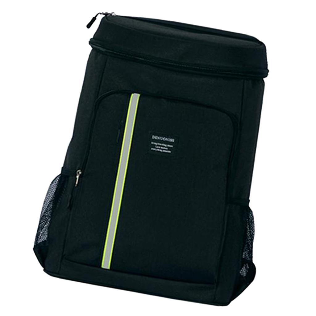 Hiking Backpack Cooler Bag - Insulated Large Camping Back Pack for Men Women Black
