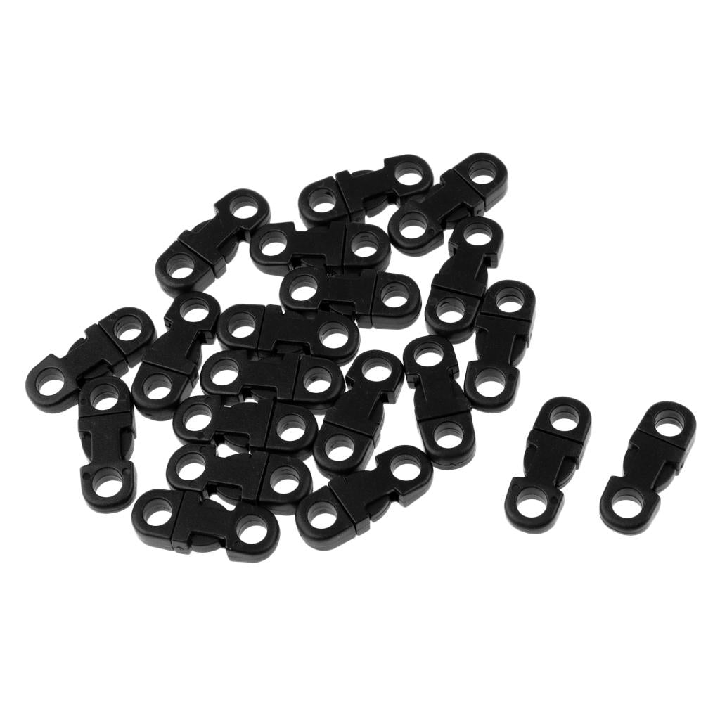 20pcs Paracord Bracelet 5mm Cord Side Release Buckle Survival Plastic Clip