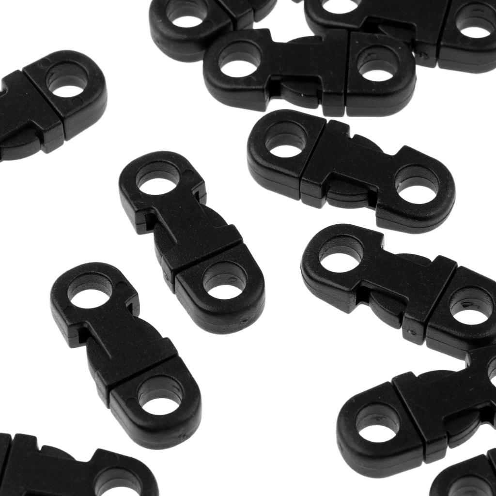 20pcs Paracord Bracelet 5mm Cord Side Release Buckle Survival Plastic Clip