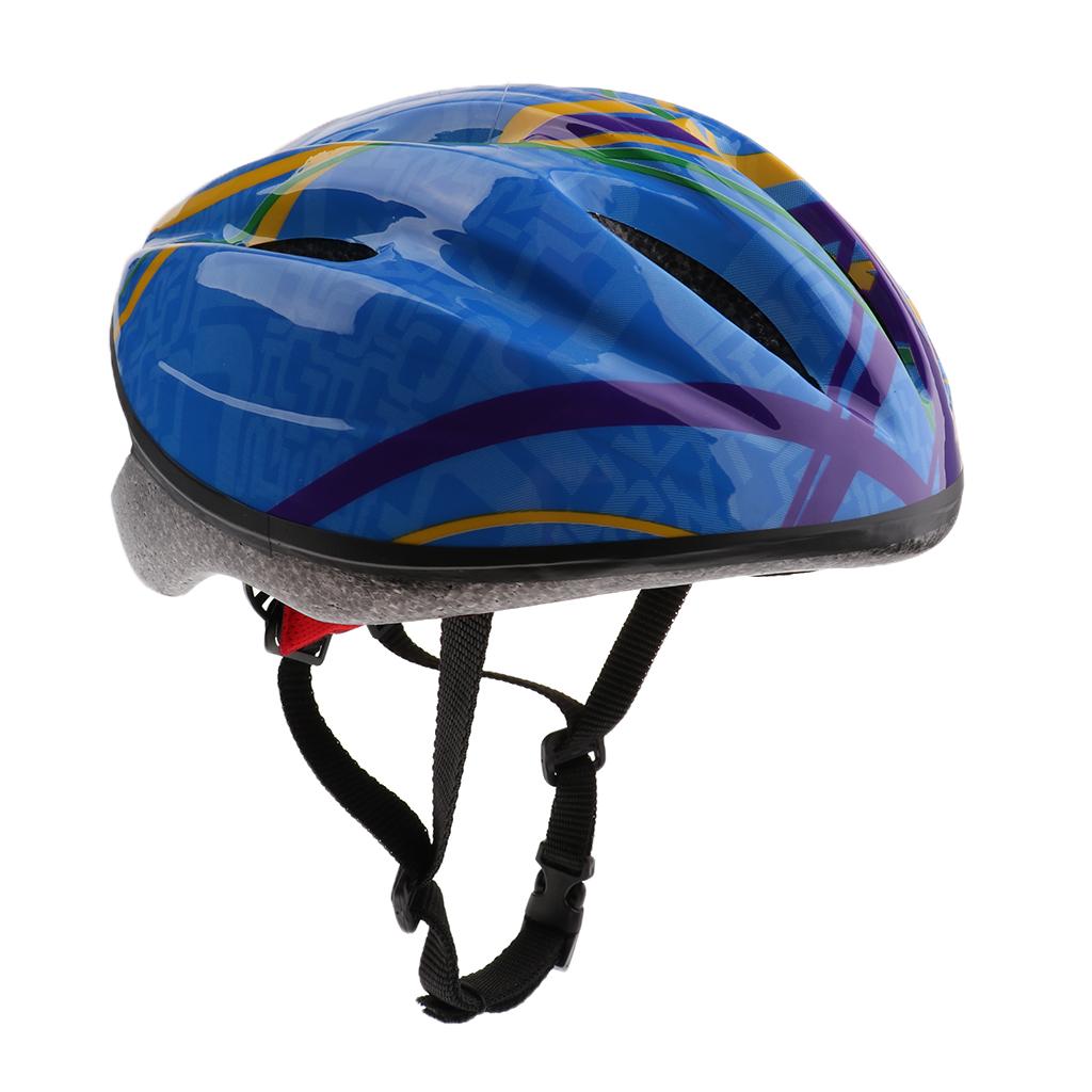 Children Kids Adjustable Skating Riding Helmet Head Protective Gear Blue M