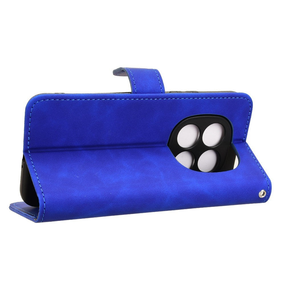 For Xiaomi Poco M8 Pro 5G / Redmi Note 15 Pro+ 5G (Global) Leather Case Skin Feel Anti Drop Wallet Flip Phone Cover - Blue