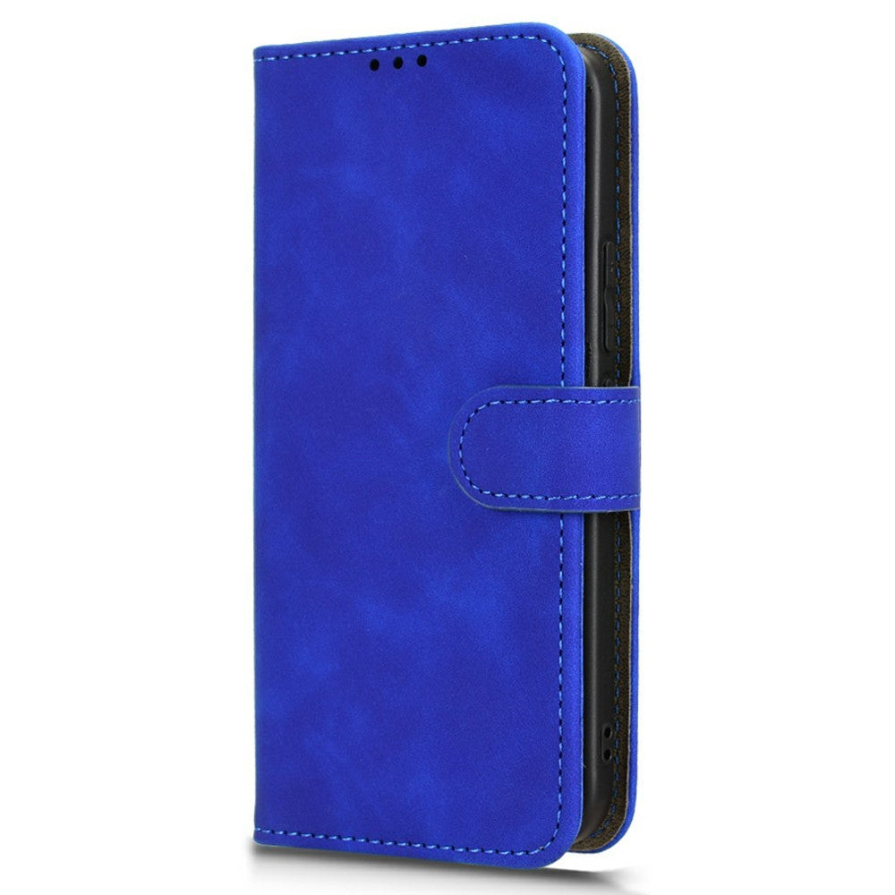 For Xiaomi Poco M8 Pro 5G / Redmi Note 15 Pro+ 5G (Global) Leather Case Skin Feel Anti Drop Wallet Flip Phone Cover - Blue