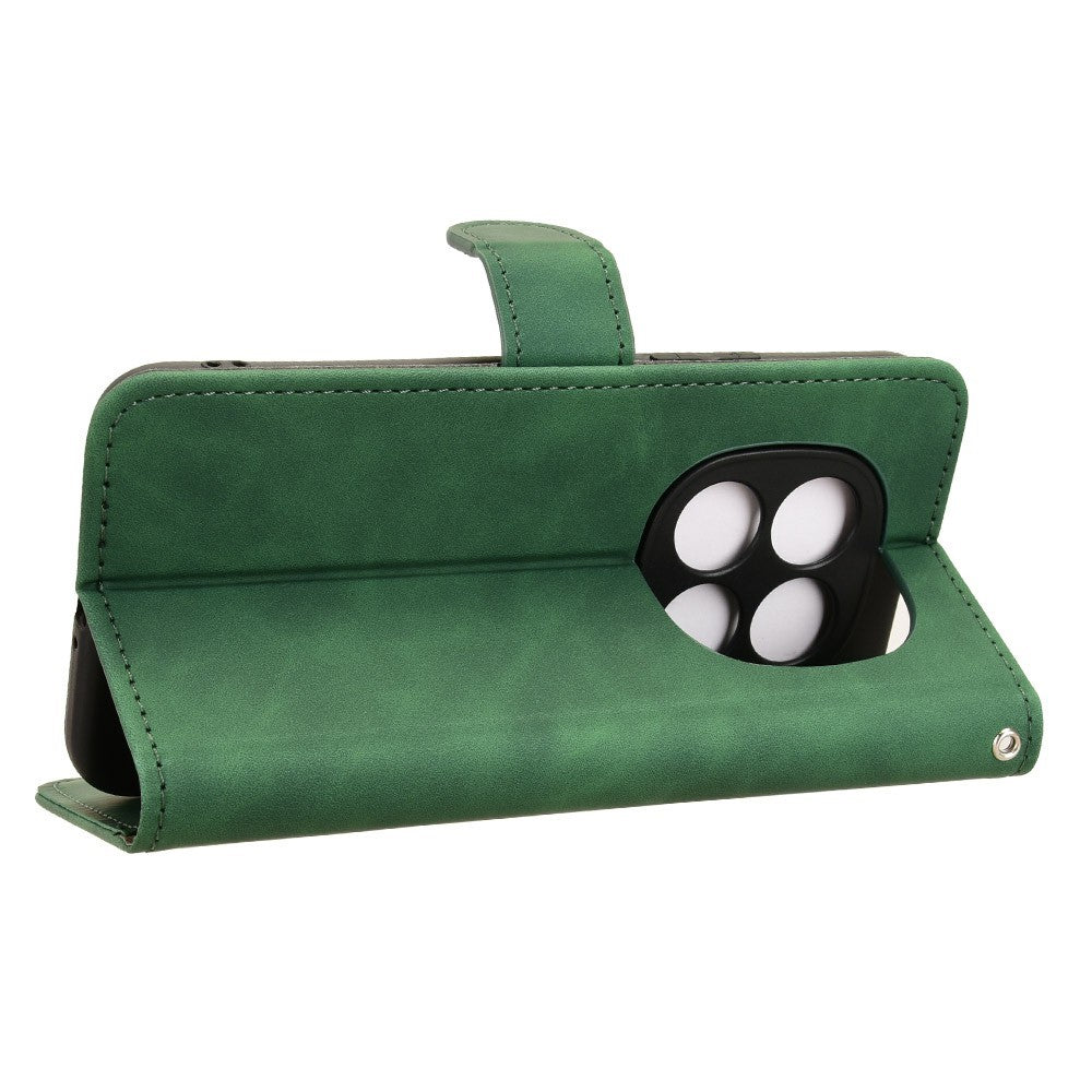 For Xiaomi Poco M8 Pro 5G / Redmi Note 15 Pro+ 5G (Global) Leather Case Skin Feel Anti Drop Wallet Flip Phone Cover - Green