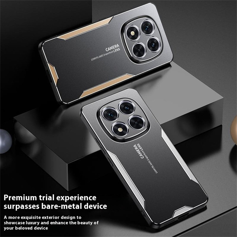 For Xiaomi Redmi Note 15 Pro 5G (Global) Phone Case Aluminium Alloy TPU PC Back Cover - Blue