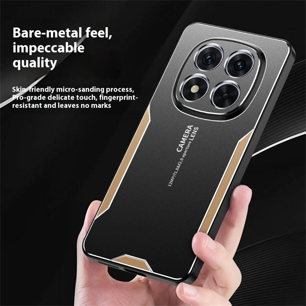 For Xiaomi Redmi Note 15 Pro 5G (Global) Phone Case Aluminium Alloy TPU PC Back Cover - Blue