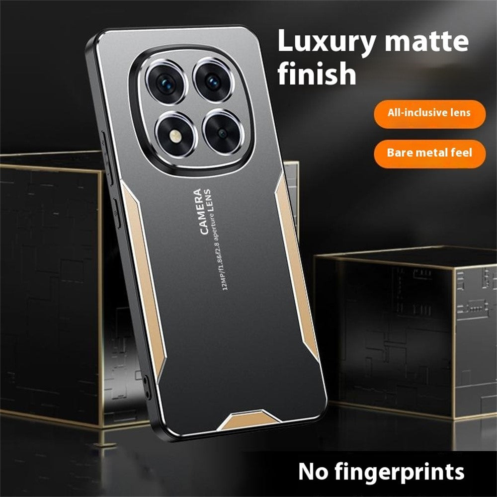 For Xiaomi Redmi Note 15 Pro 5G (Global) Phone Case Aluminium Alloy TPU PC Back Cover - Silver