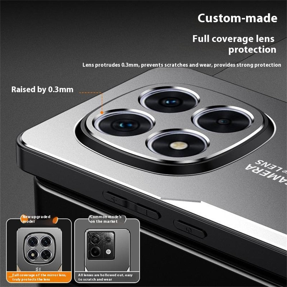 For Xiaomi Redmi Note 15 Pro 5G (Global) Phone Case Aluminium Alloy TPU PC Back Cover - Silver