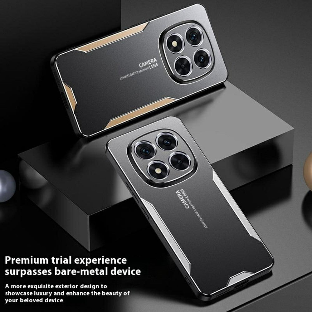 For Xiaomi Poco M8 Pro 5G / Redmi Note 15 Pro+ 5G (Global) Phone Case Aluminium Alloy TPU PC Back Cover - Silver