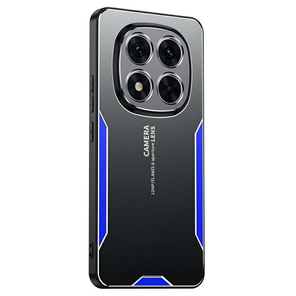 For Xiaomi Poco M8 Pro 5G / Redmi Note 15 Pro+ 5G (Global) Phone Case Aluminium Alloy TPU PC Back Cover - Blue