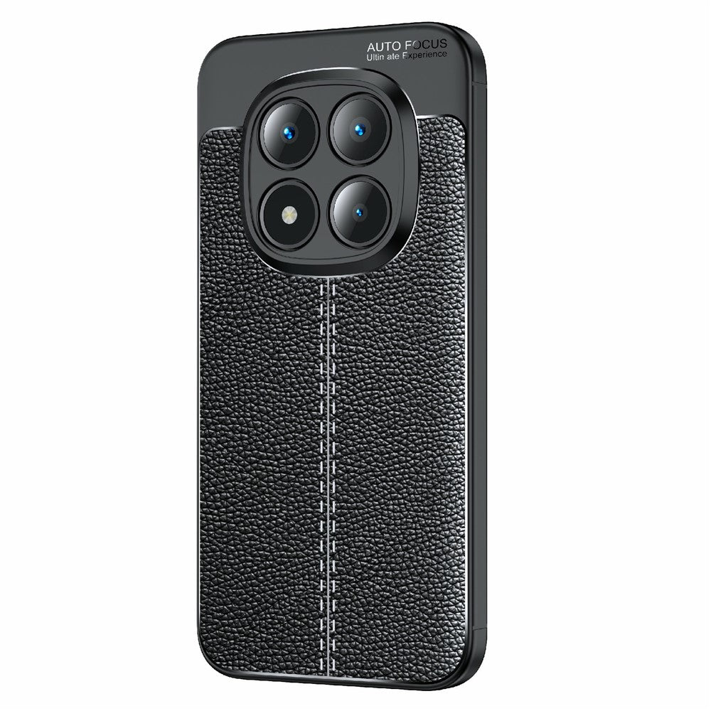 For Xiaomi Redmi Note 15 Pro 5G (Global) Case Litchi Texture TPU Flexible Phone Cover, Black