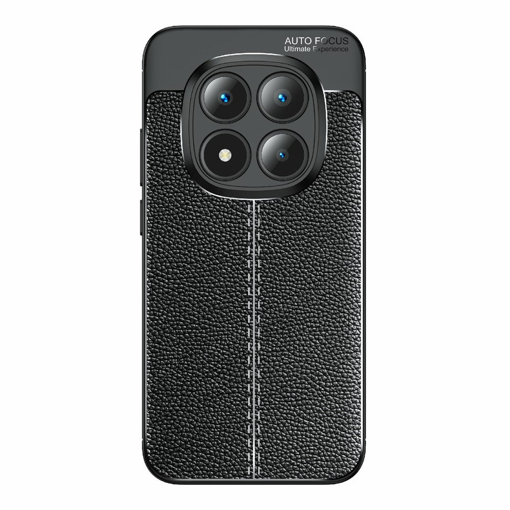 For Xiaomi Redmi Note 15 Pro 5G (Global) Case Litchi Texture TPU Flexible Phone Cover, Black