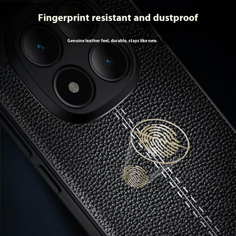 For Xiaomi Redmi Note 15 Pro 5G (Global) Case Litchi Texture TPU Flexible Phone Cover, Black