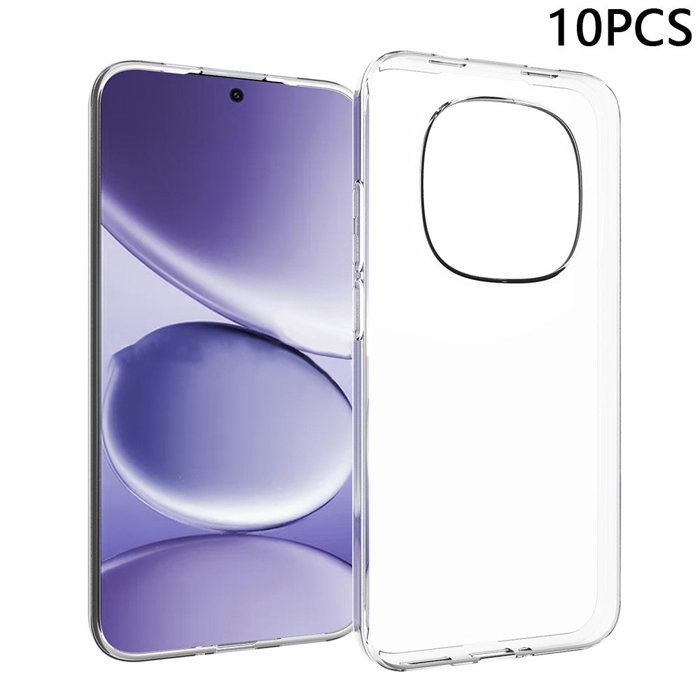 10Pcs / Pack For Xiaomi Redmi Note 15 Pro 5G (Global) Case Watermark Free TPU Protective Clear Phone Cover