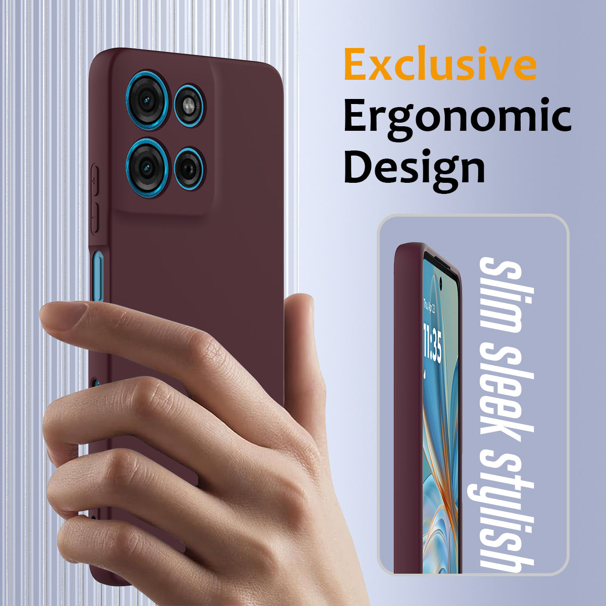 For Motorola Moto G100 Pro 5G Magnetic Case Anti-Drop Liquid Silicone Phone Cover - Wine Red