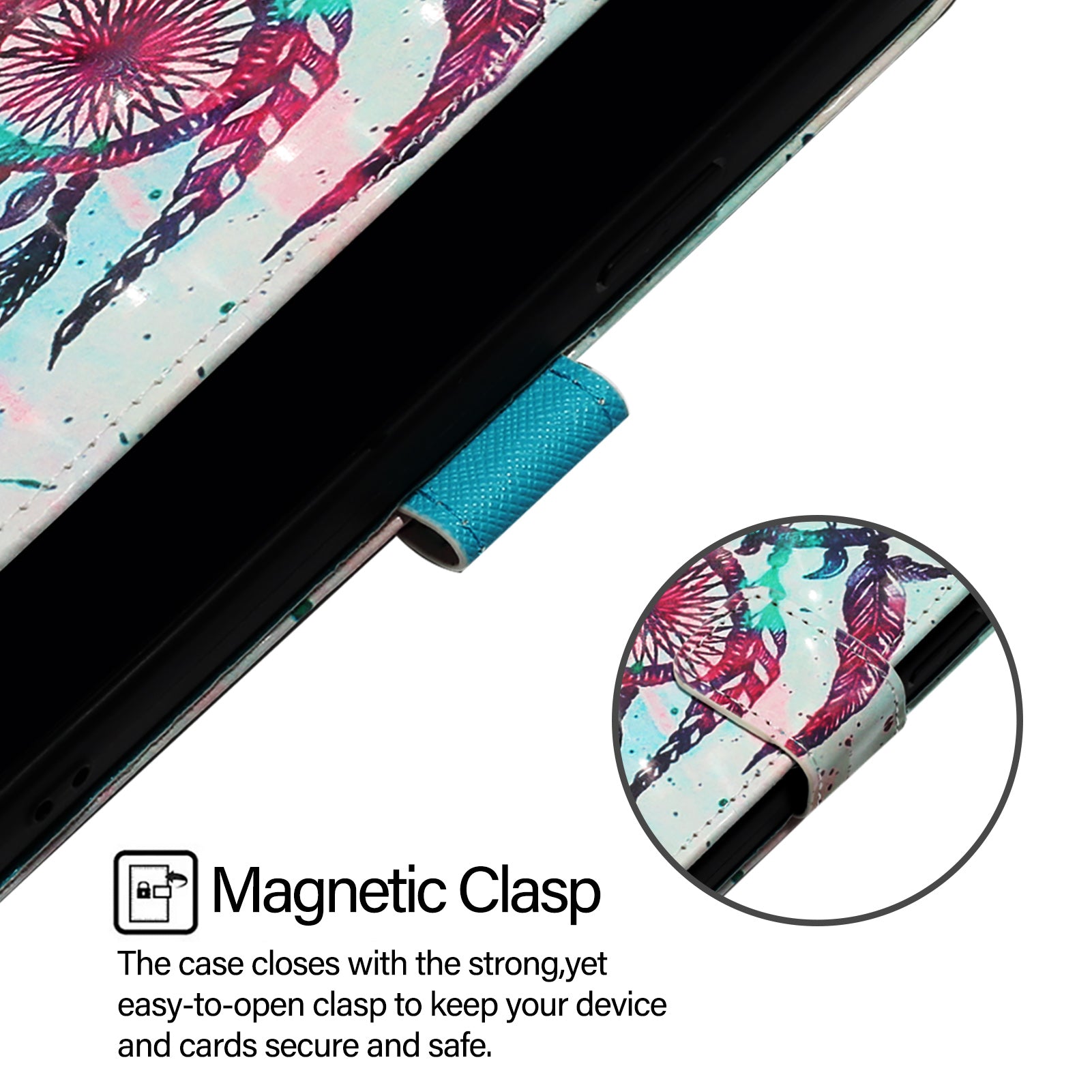 For Xiaomi Redmi Note 15 Pro 5G (Global) Leather Case Pattern Printing Wallet Stand Mobile Cover with Strap - Colorful Wind Chime