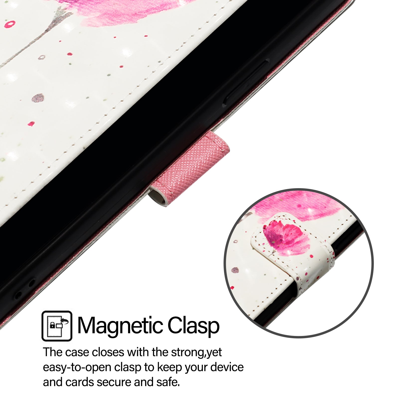 For Xiaomi Poco M8 Pro 5G / Redmi Note 15 Pro+ 5G (Global) Leather Case Pattern Printing Wallet Stand Mobile Cover with Strap - Flower