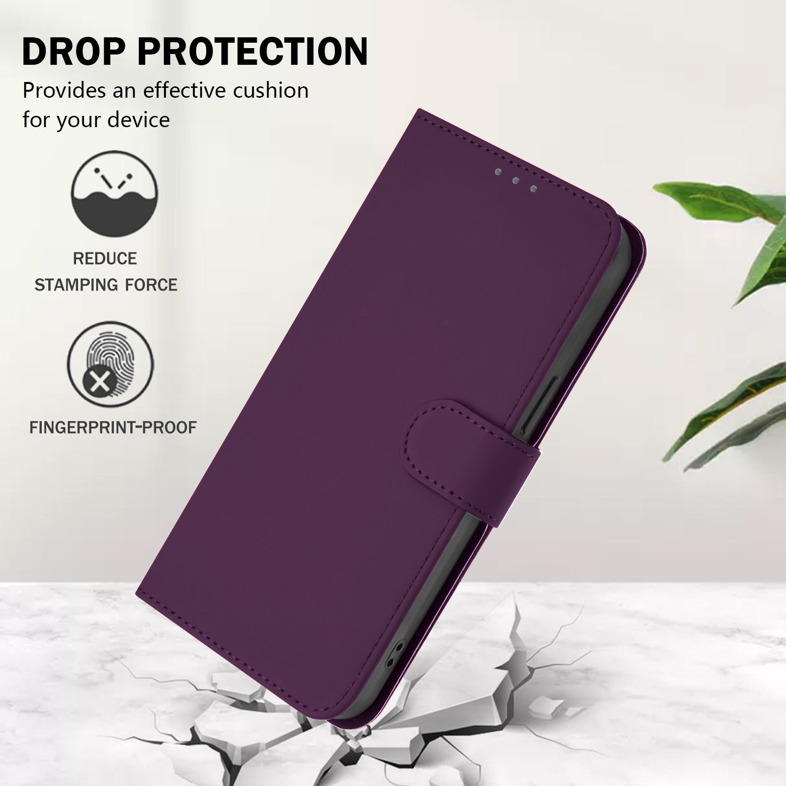 For Xiaomi Poco M8 Pro 5G / Redmi Note 15 Pro+ 5G (Global) Case Solid Color Wallet Leather Phone Cover with Strap - Voilet