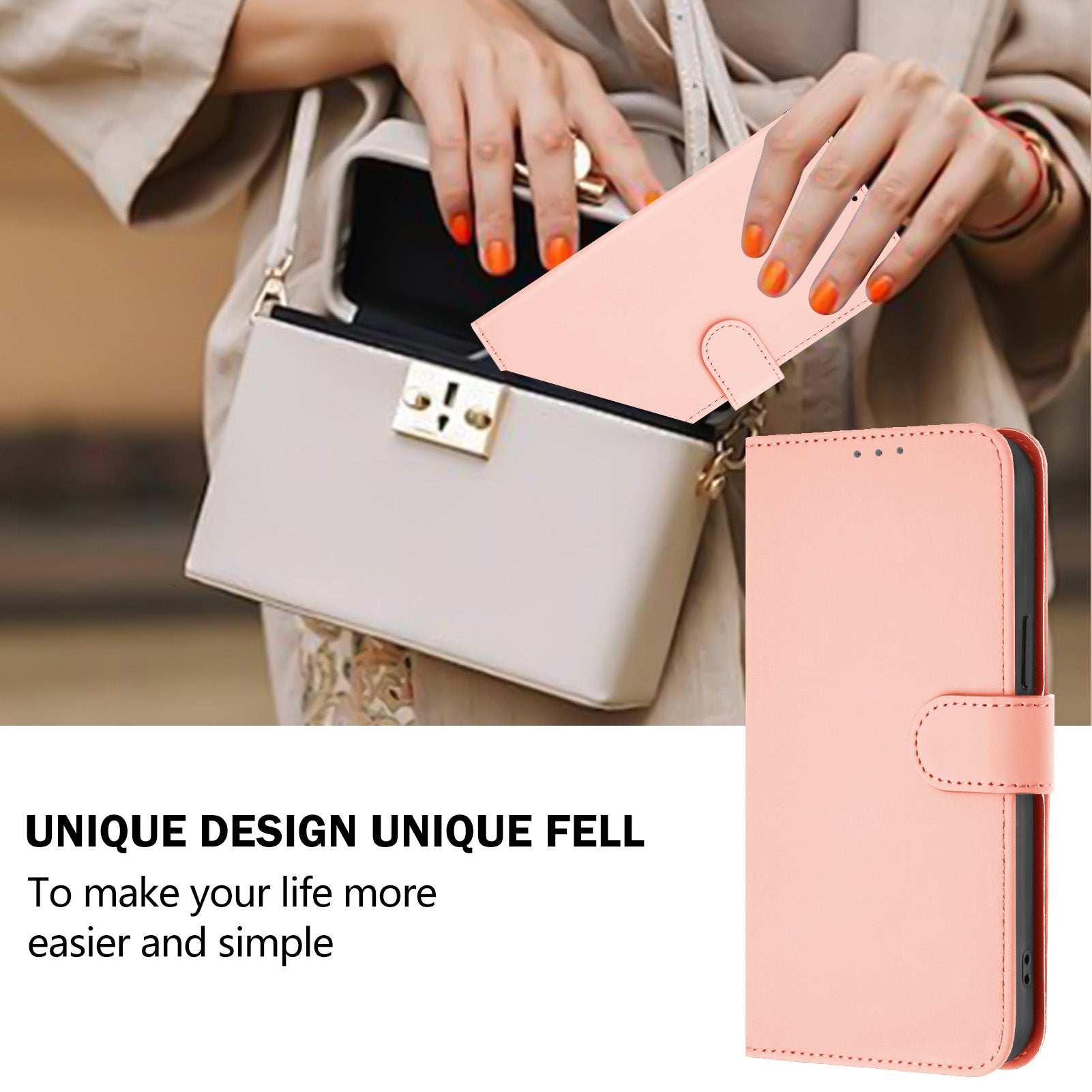 For Xiaomi Redmi Note 15 Pro 5G (Global) Case Solid Color Wallet Leather Phone Cover with Strap - Pink