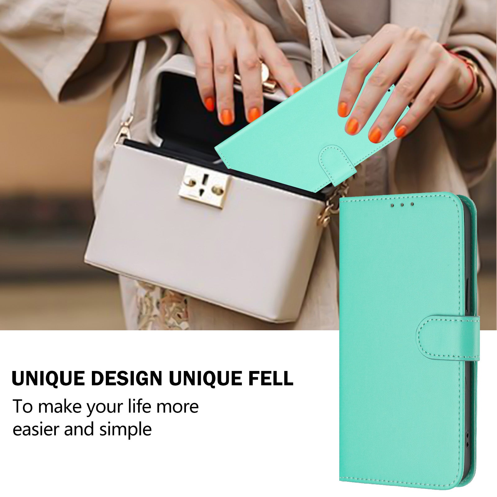 For Xiaomi Redmi Note 15 Pro 5G (Global) Case Solid Color Wallet Leather Phone Cover with Strap - Green