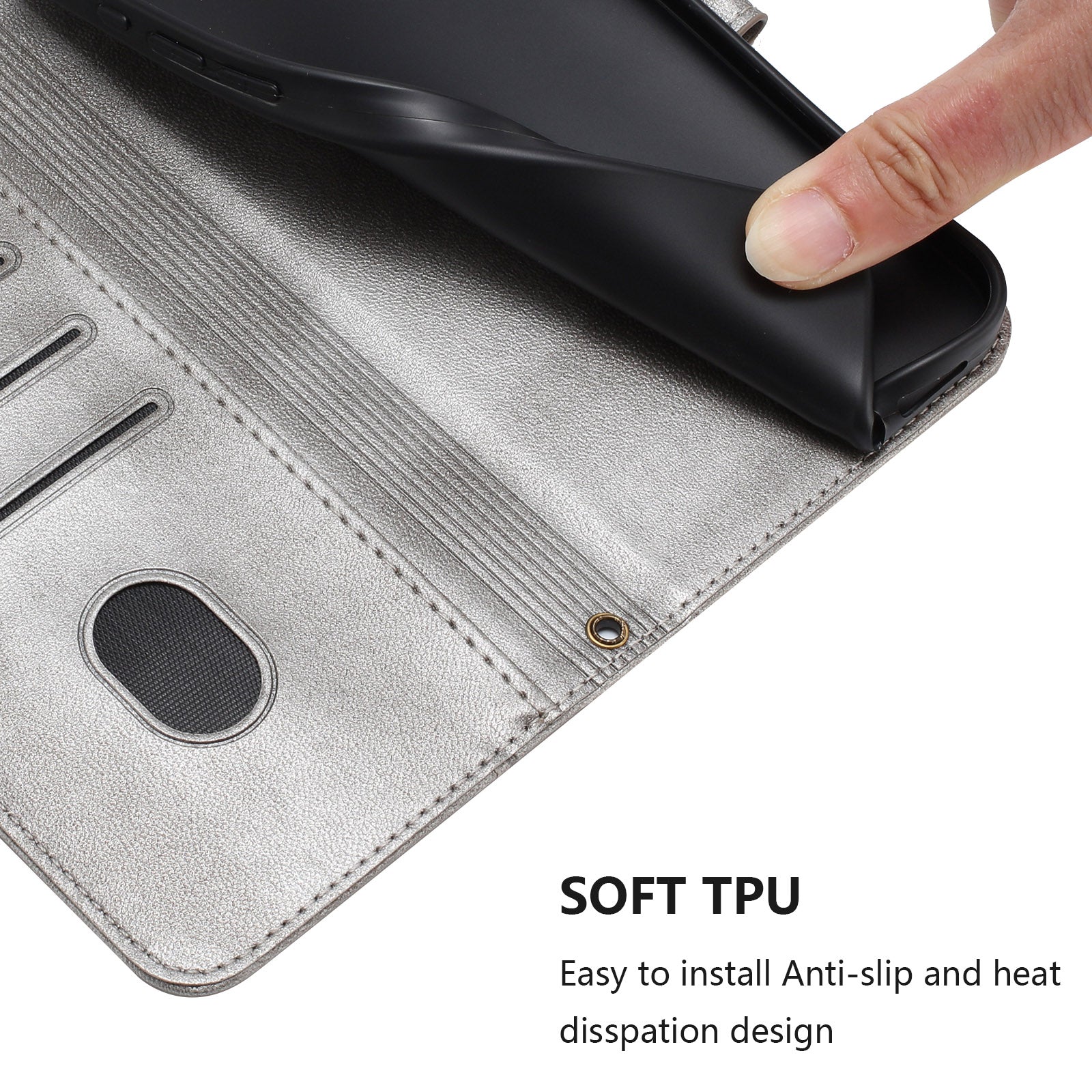 For Xiaomi Redmi Note 15 Pro 5G (Global) Cases Wallet Stand Retro Texture Leather Phone Cover with Lanyard - Grey