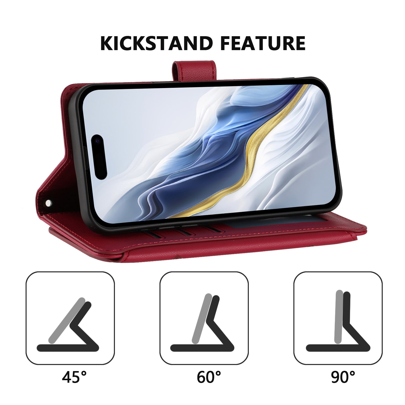 For Xiaomi Redmi Note 15 Pro 5G (Global) Leather Case Butterfly Floral Imprint Zipper Wallet Stand Cover with Wrist Strap - Wine Red