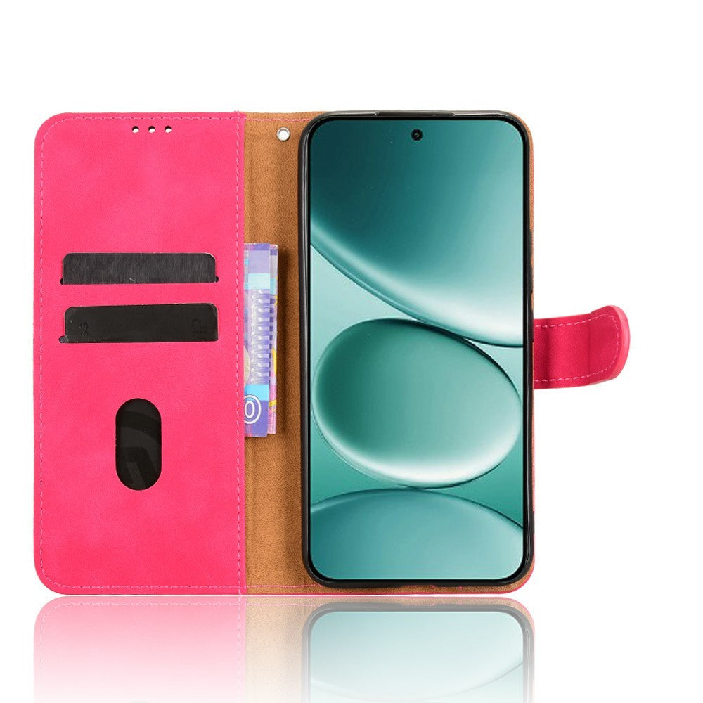 For Xiaomi Redmi Note 15 Pro 5G (Global) Leather Case Skin Feel Anti Drop Wallet Flip Phone Cover - Rose