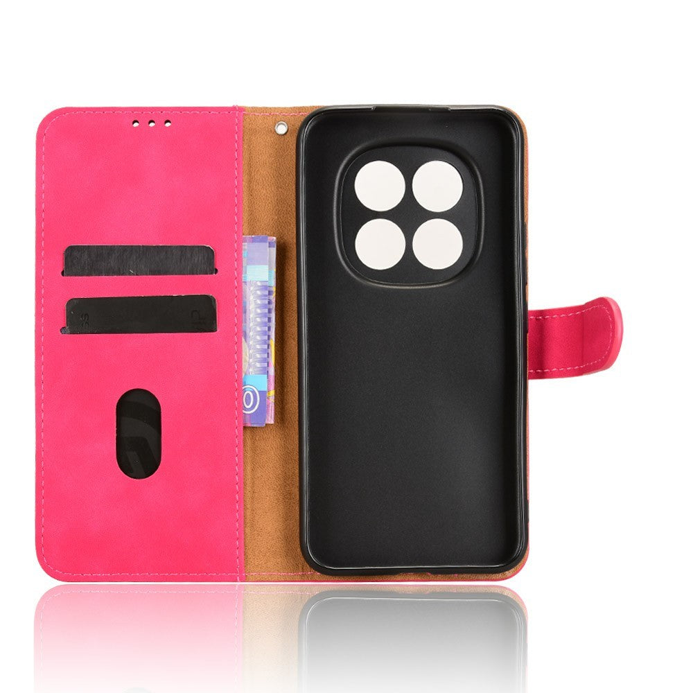 For Xiaomi Redmi Note 15 Pro 5G (Global) Leather Case Skin Feel Anti Drop Wallet Flip Phone Cover - Rose