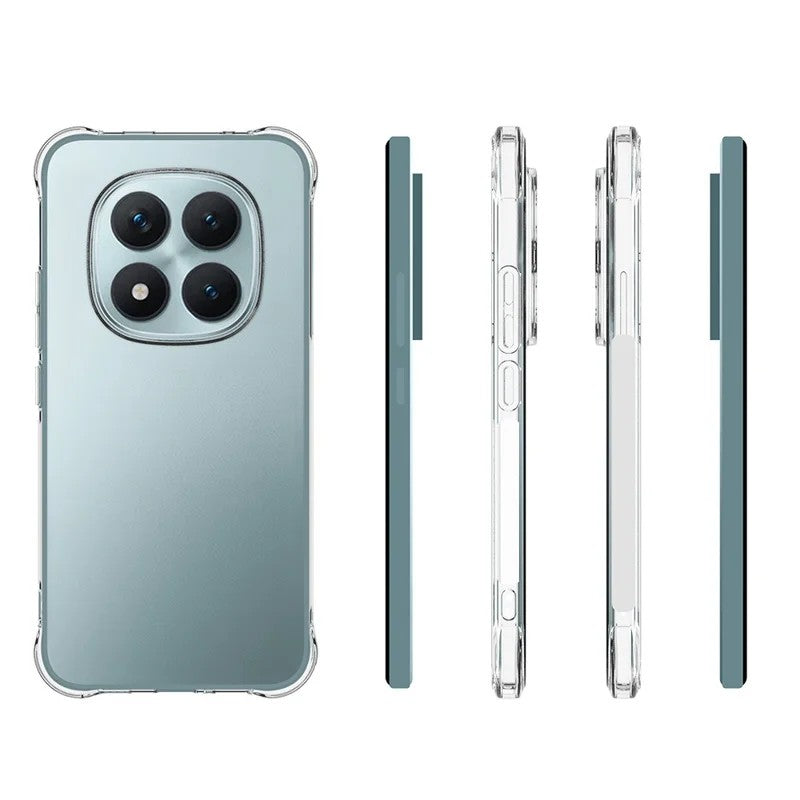 For Xiaomi Poco M8 Pro 5G / Redmi Note 15 Pro+ 5G (Global) Case WANLONFENG WL Series 2.0mm TPU Phone Cover with Tempered Glass Film - Transparent