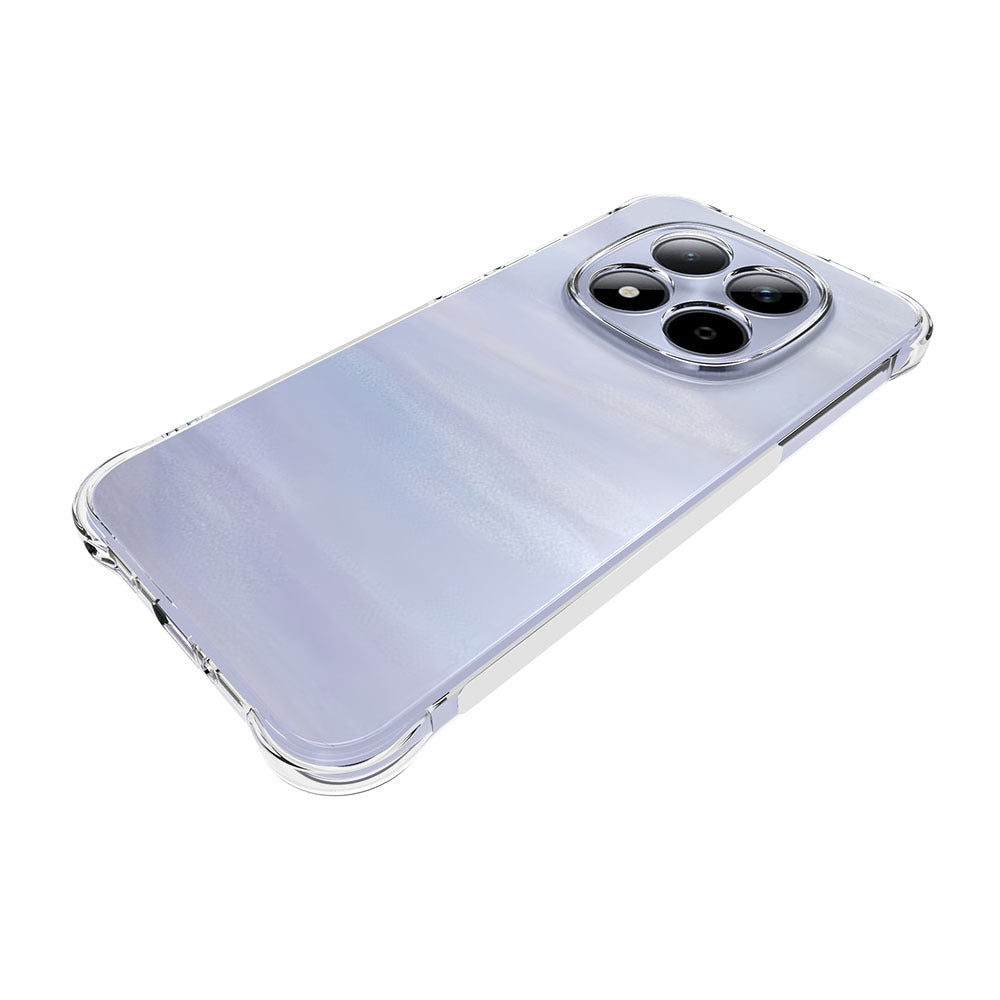 For Xiaomi Redmi Note 15 Pro 5G (Global) Case WANLONFENG WL Series 2.0mm TPU Phone Cover with Tempered Glass Film - Transparent
