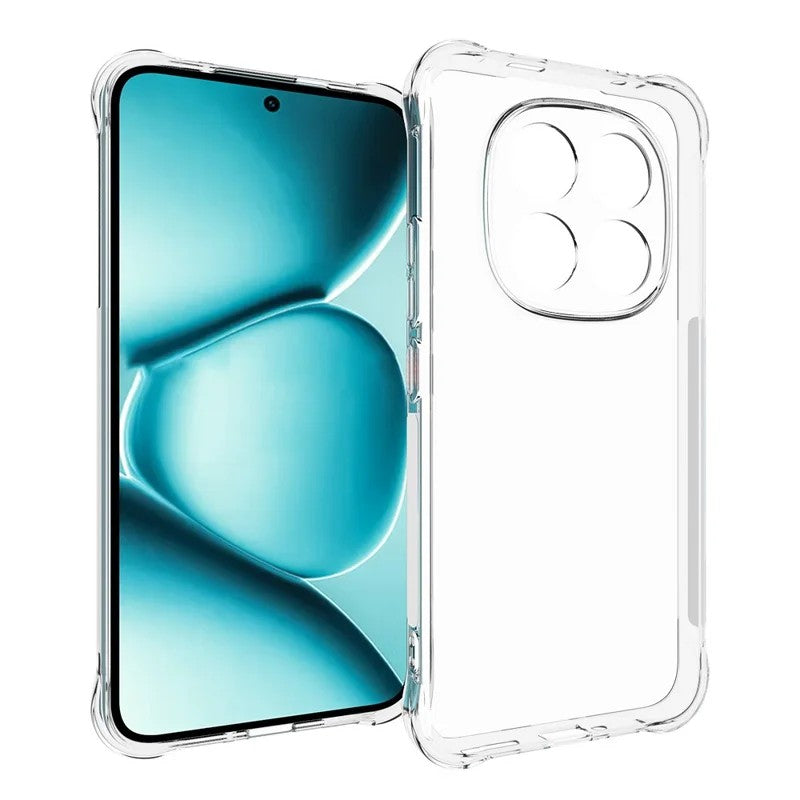 For Xiaomi Poco M8 Pro 5G / Redmi Note 15 Pro+ 5G (Global) TPU Case WANLONFENG WL2 Series 2.0mm Phone Cover with 2Pcs Tempered Glass Films - Transparent